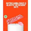 Retro Style Bluetooth 5.1 Keyboard – Win/OSX/Android/iOS Compatible