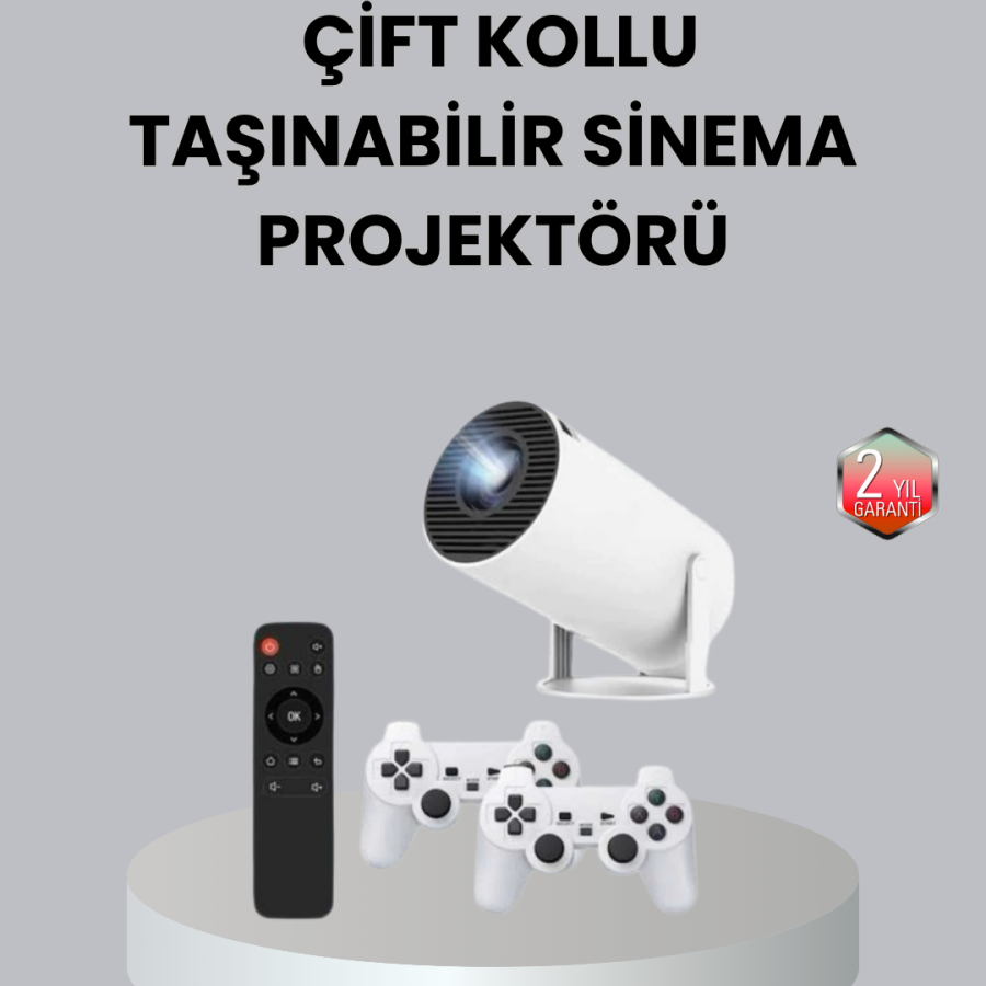 4K Wi-Fi 6 Projector – Support for 10,000+ Games, Wireless Connectivity and Multiple Input Ports