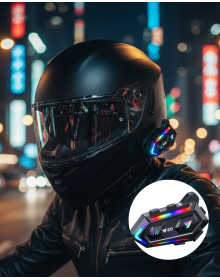IPX6 Waterproof Intercom 1000m Connection 1000mAh Battery With RGB Light