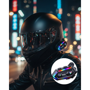 IPX6 Waterproof Intercom 1000m Connection 1000mAh Battery With RGB Light