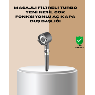 Multifunctional Filtered Shower Head with Massage Effect