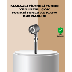 Multifunctional Filtered Shower Head with Massage Effect
