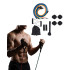 Resistance Level Pilates and Fitness Exercise Band Set with Door Hanger