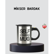 Automatic Stirring Smart Mug – Stainless Steel, Heat Protected