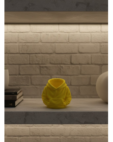 Decorative Yellow Hoodie Pen Holder 10x10 cm