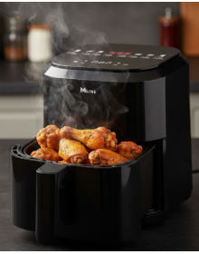 4L Glass Bowl Touch Airfryer with Oil-Free Cooking Technology 1360W