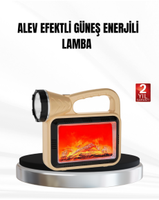 Solar Flame Light Portable Flashlight and Camping Lamp with COB Technology