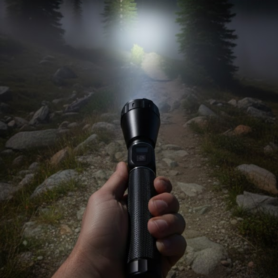 High Power LED Flashlight Rechargeable 6000 Lumen Emergency Set