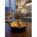 Decorative Black Snack Bowl Set of 4 3x12 cm