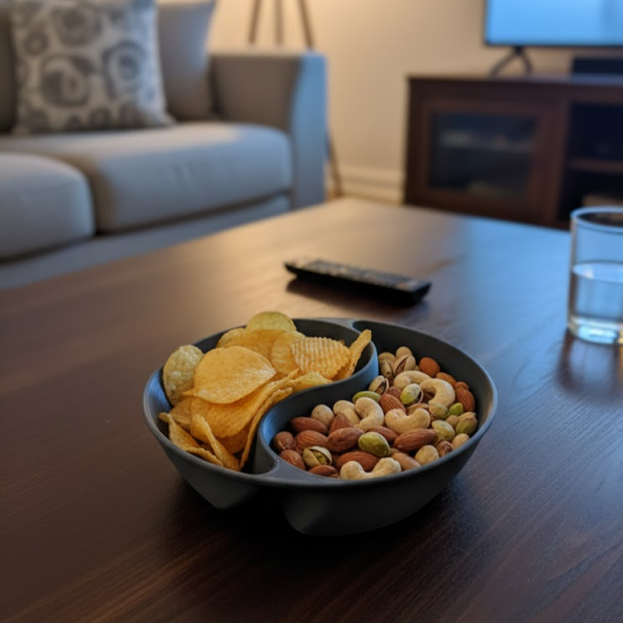 Gray Snack Bowl Set of 4 Stylish and Minimal Tabletop Use