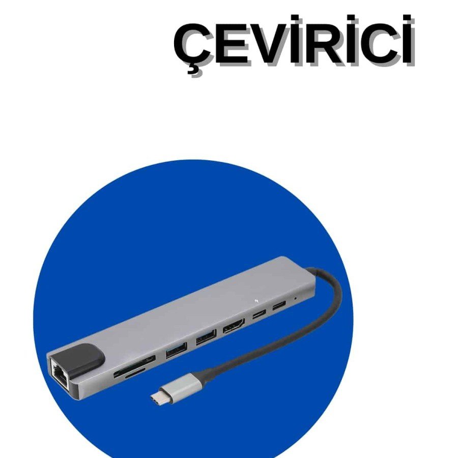 Converter Converter Adapter Macbook 3 In 1 Type-C To HDMI USB 3.0