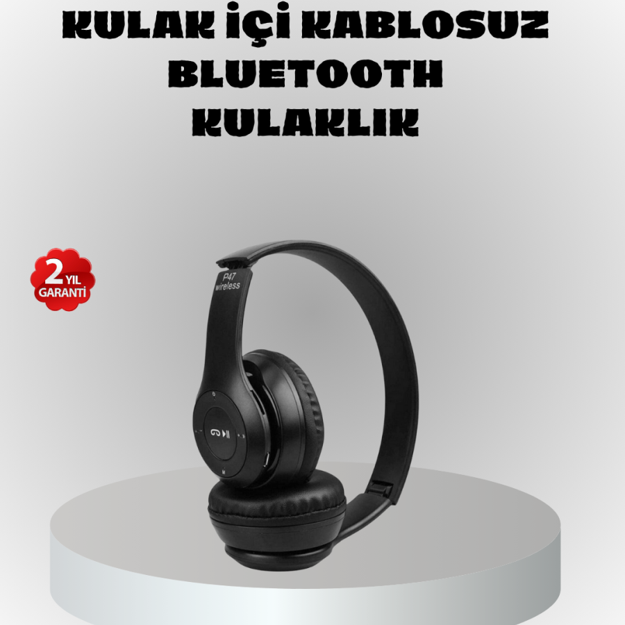 Wireless Bluetooth Headset – TF Card, AUX, with Microphone, Water Resistant, 10m Range