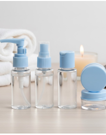 Portable 5 Piece Travel Cosmetic Set 30 ml Leak Proof