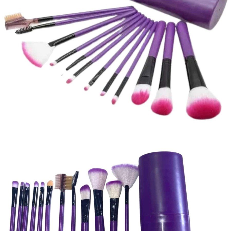 12 Pieces Professional Makeup Brush Eyeshadow Brush Blush Brush Soft Bristles