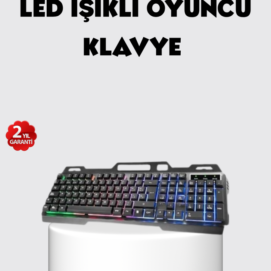 RGB Illuminated Keyboard Mouse Set – USB Connection, Turkish Q, Adjustable DPI, Ergonomic Structure RGB Illuminated Keyboard Mouse Set – USB Connection, Turkish Q, Adjustable DPI, Ergonomic Structure