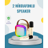 Wireless Karaoke Speaker – With Dual Microphones and LED Lights