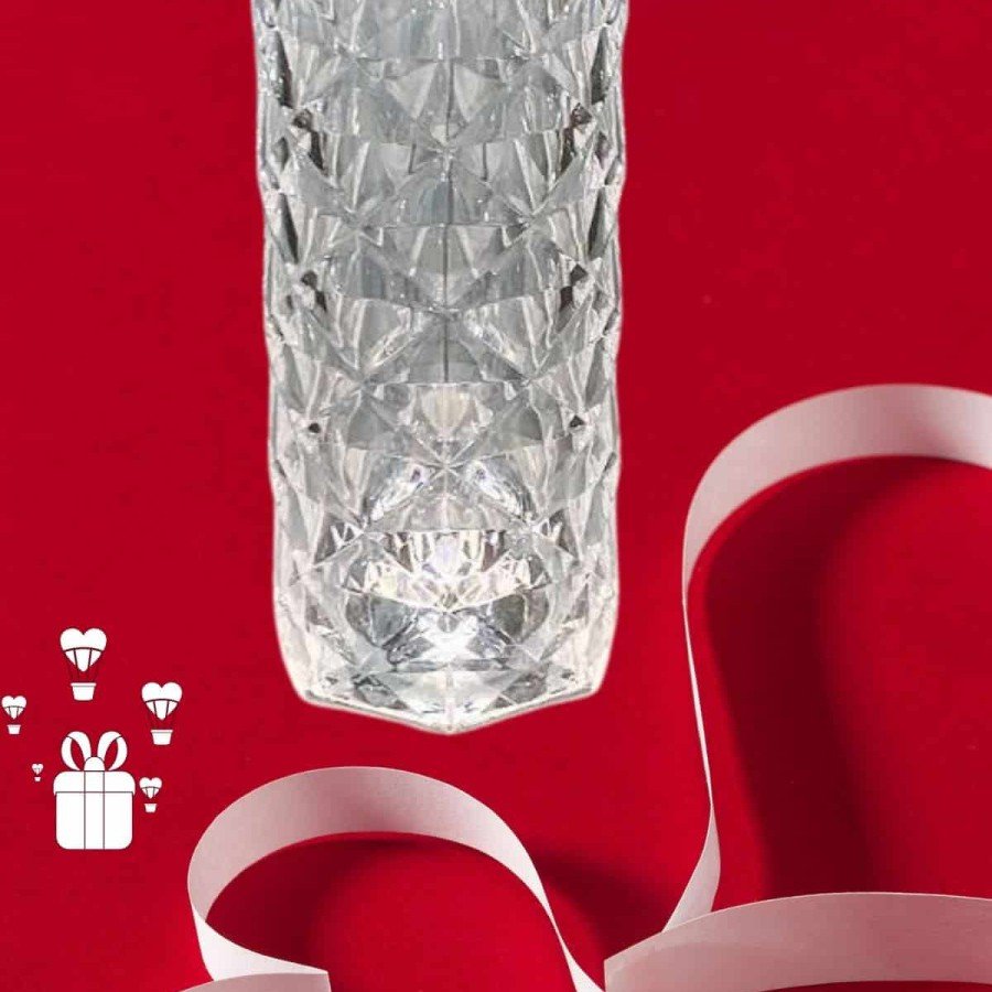 Gift for Valentine s Day Crystal Lamp Valentine s Gift USB Rechargeable Night Light