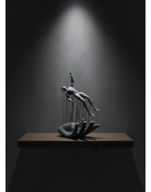Gray Hand Human Figure Minimal and Meaningful Decorative Figurine Modern Home Decoration