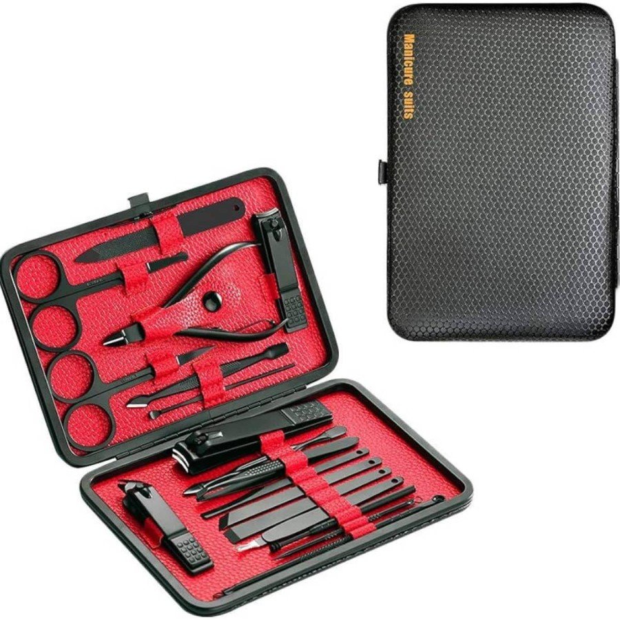 17 Piece Manicure Set Hand and Foot Care File Tweezers Nail Cleaning 17 Piece Manicure Set Hand and Foot Care File Tweezers Nail Cleaning