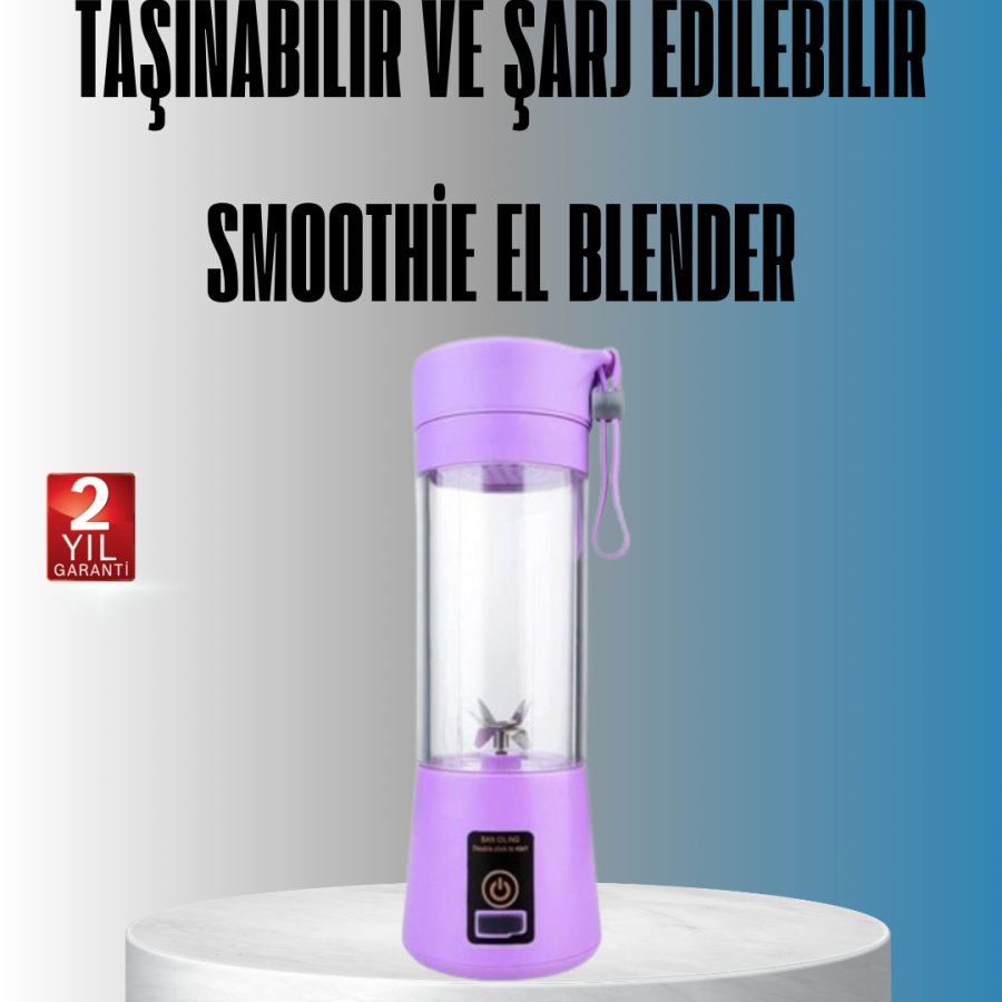 Rechargeable 380ml Portable Smoothie Blender USB Mini Shake Maker Rechargeable 380ml Portable Smoothie Blender USB Mini Shake Maker