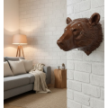 Bear Head Wall Decor Modern Hanging Sculpture 25x19 cm