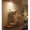 White Color 3D Bear Head Wall Decoration