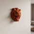 Gold Red Lion Wall Decoration Hangable Gift 3D Sculpture 20x21 cm