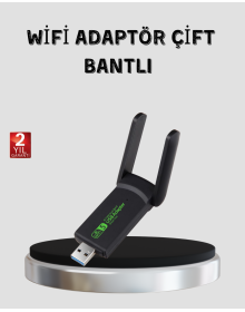 1200 Mbps Dual Band WiFi Adapter – 5.8G & 2.4G Dual Antennas