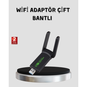 1200 Mbps Dual Band WiFi Adapter – 5.8G & 2.4G Dual Antennas