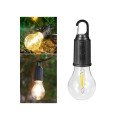 Ambient Light Hanging Camping Lamp with Rechargeable Lighting Bulb Design
