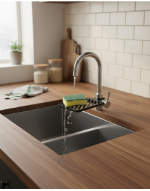 Kitchen Faucet Top Sponge Holder Countertop Organizer Organizer