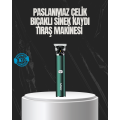 Waterproof Rechargeable Hair Clipper with Stainless Steel Head