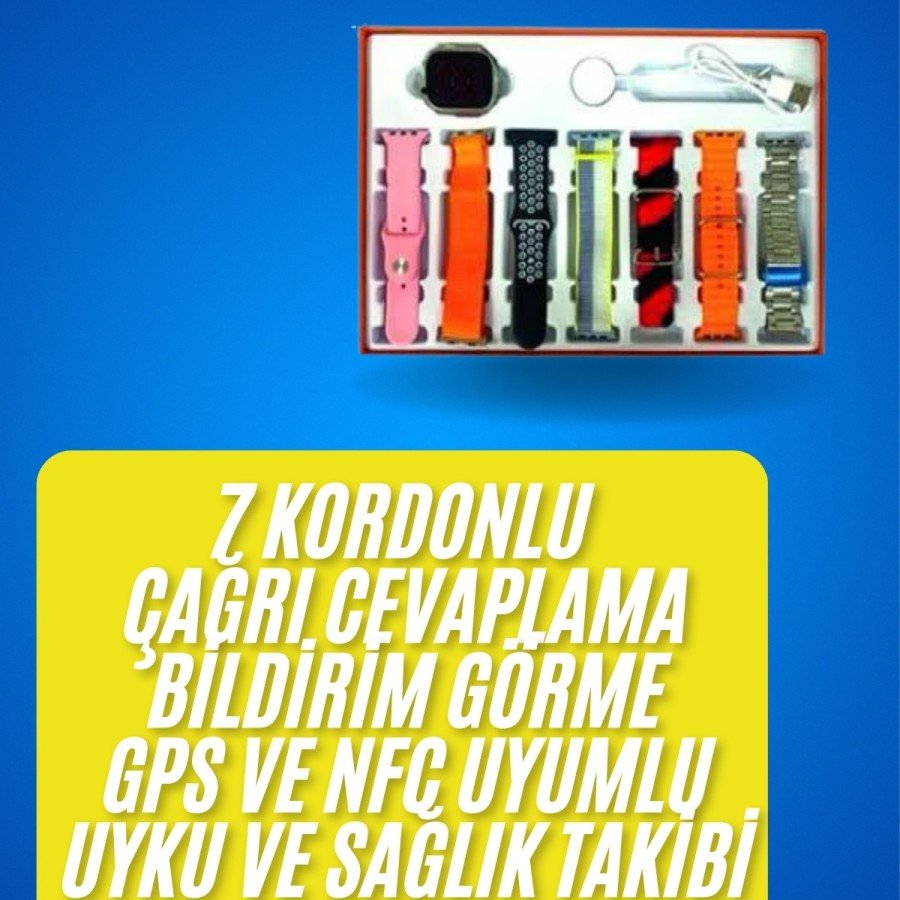 Smart Watch Able to Answer Calls, Unisex, Listening to Music with 7 Bands