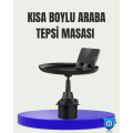 360° Rotating Car Cup Holder Tray with Large Dining Area and Phone Stand