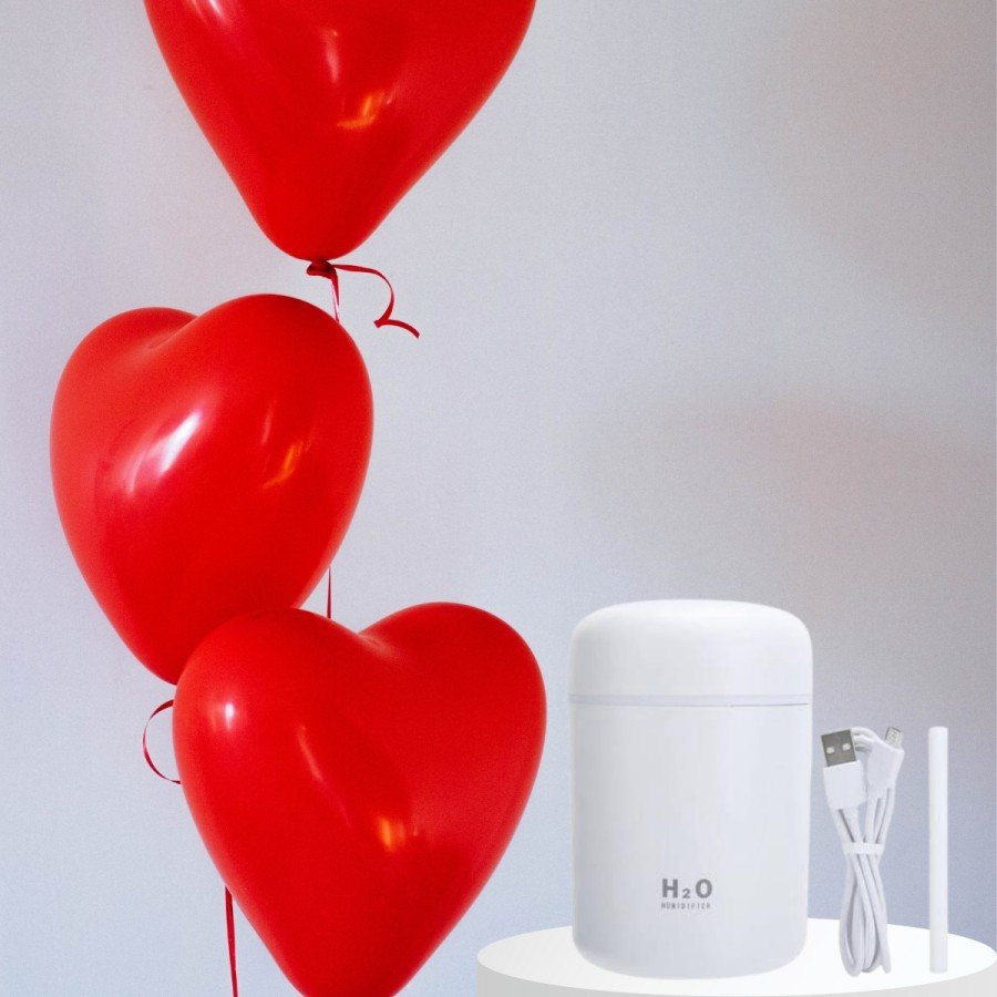 Gift for Lover LED Light Air Humidifier USB Rechargeable Special for Lover