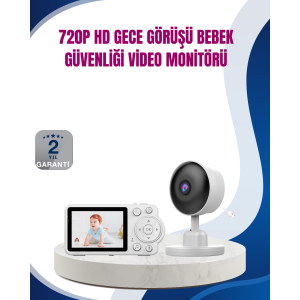 Baby Monitor Supports Cry Detection and HD Night Vision