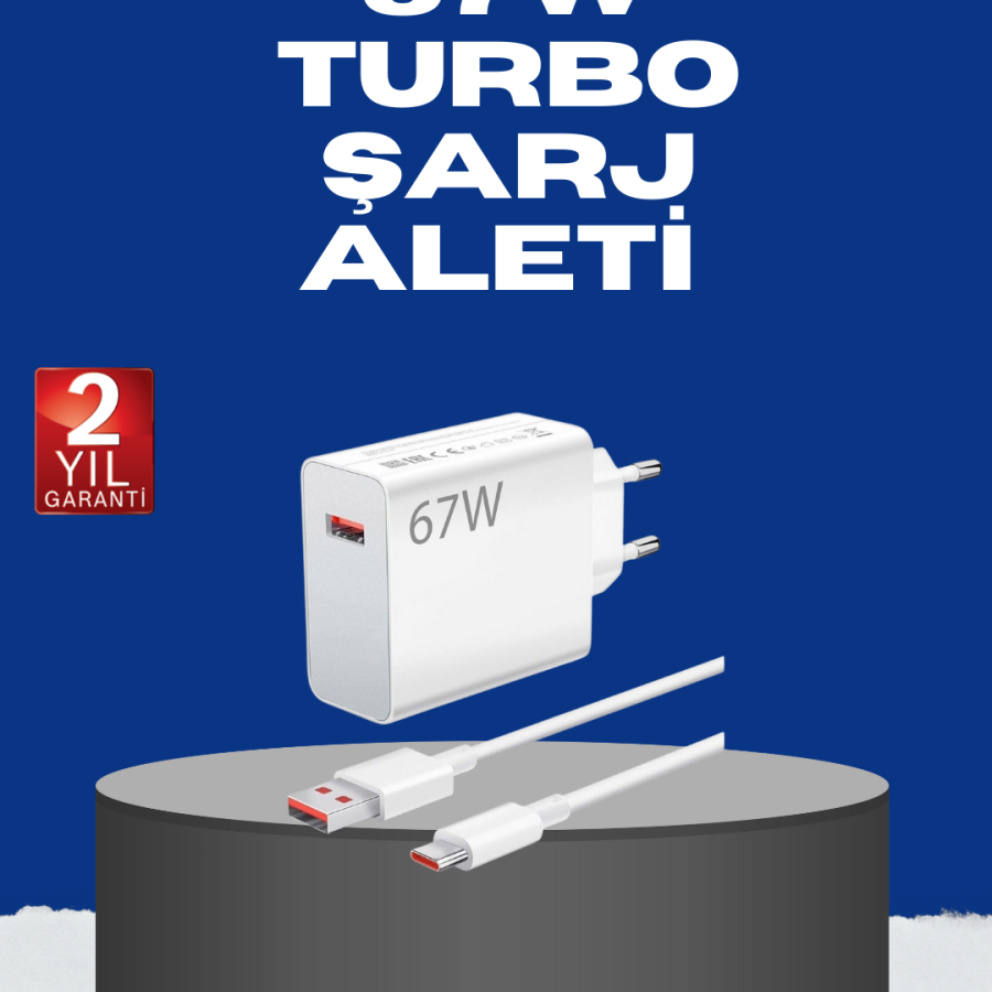 67 Watt Turbo Charge Head Vivo Y20 Y35 Y55 Compatible