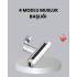 ABS Brass Alloy Faucet Head 4 Modes 360° Rotatable and Economical