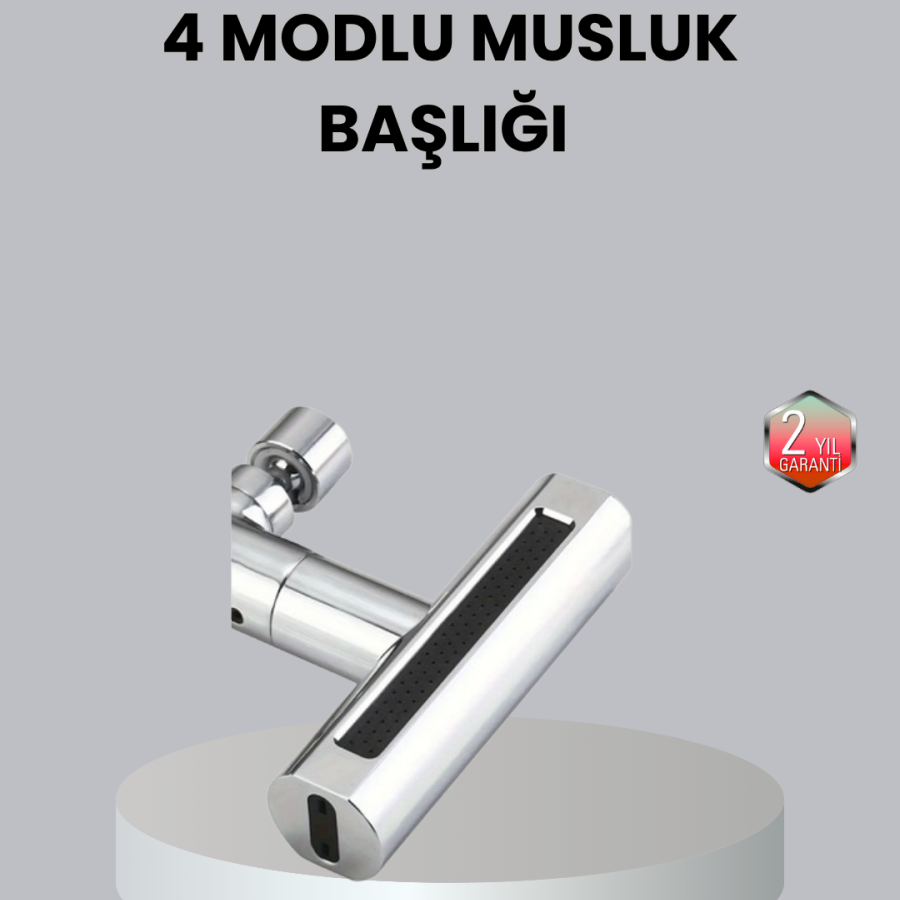 ABS Brass Alloy Faucet Head 4 Modes 360° Rotatable and Economical