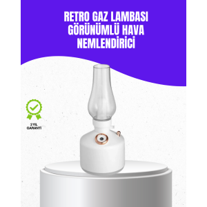 LED Steam Dispenser Aroma Diffuser with Retro Gas Lamp Look