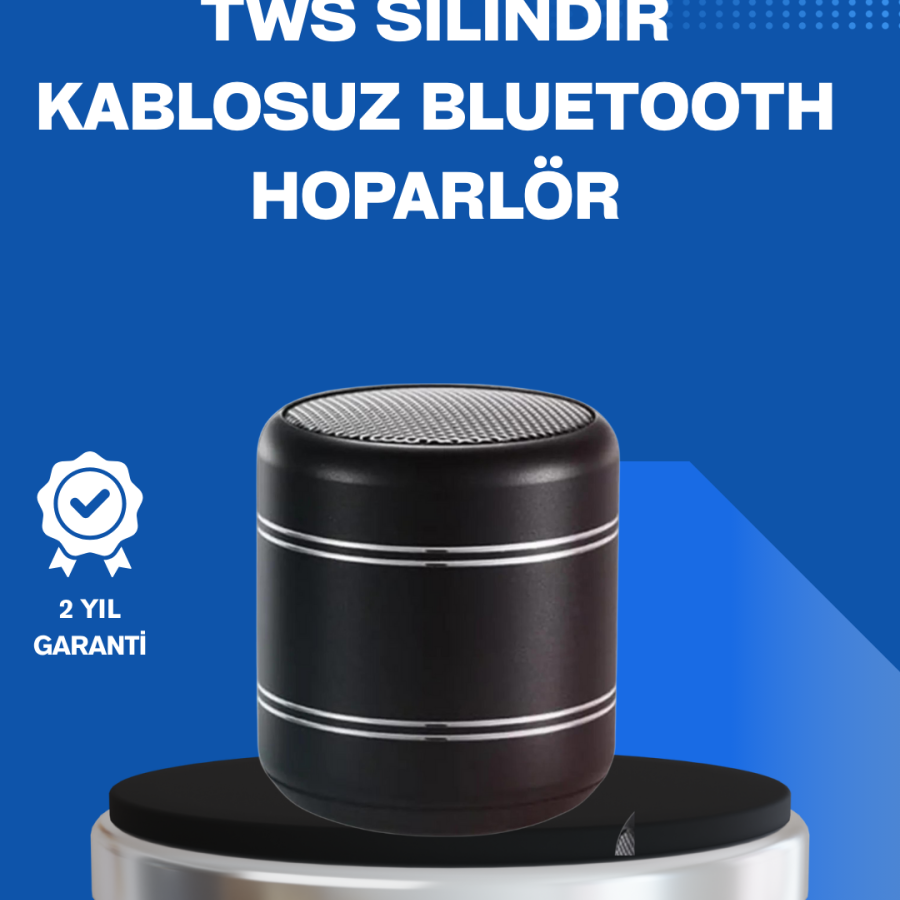 Portable Cylinder Design Bluetooth 5.0 Speaker High Bass Performance