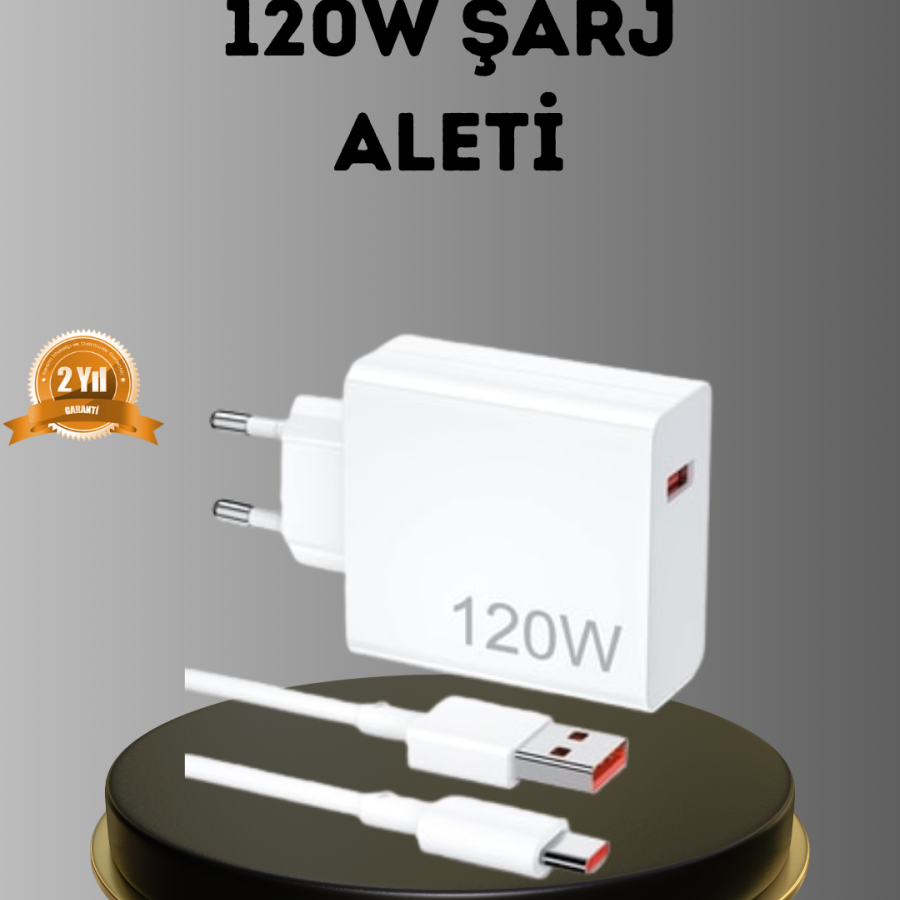 Turbo 120W Fast Charger – With Short Circuit and Current Protection