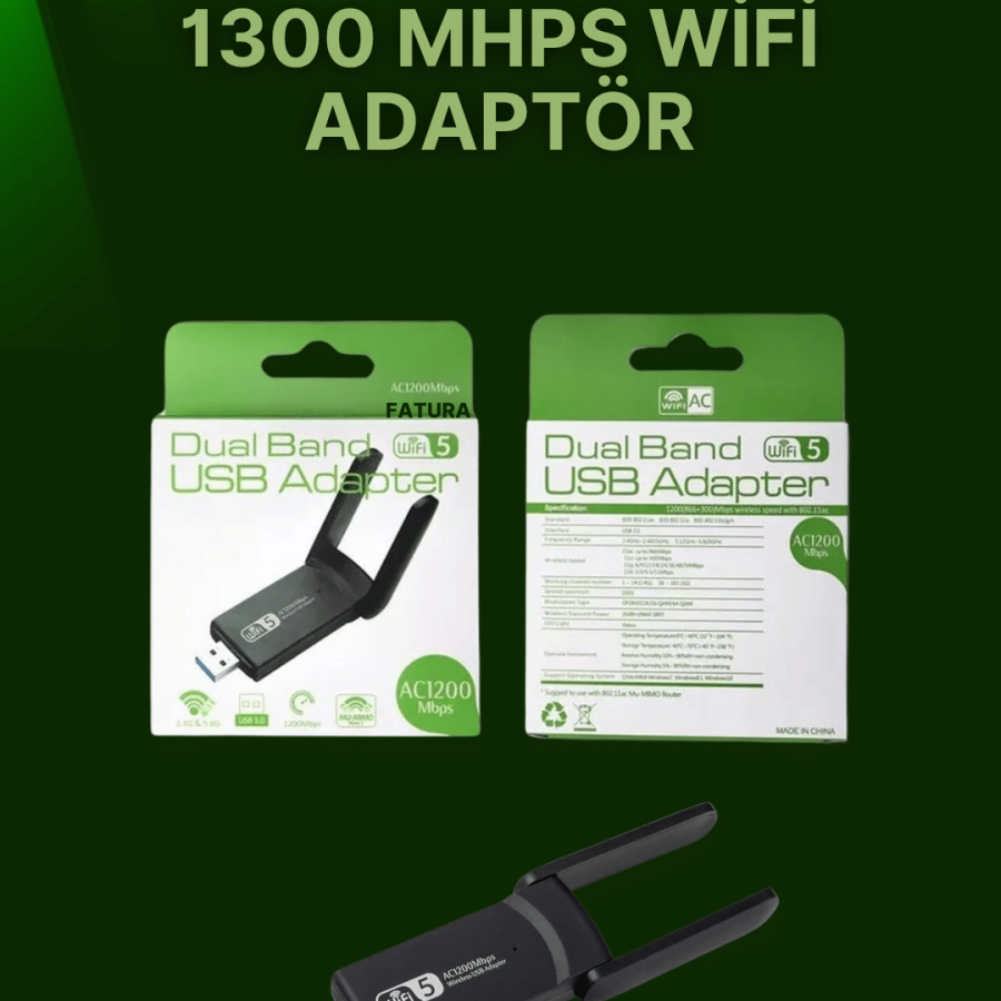 USB 3.0 Wireless Adapter – 2.4GHz & 5GHz Supported