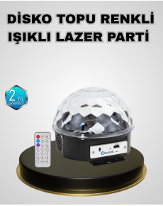 LED Disco Light with Bluetooth Speaker Music Rhythm Sensitive and Portable