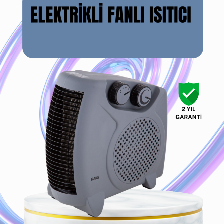 Fan Room Heater Thermostat Controlled Cold Air Blowing Mode