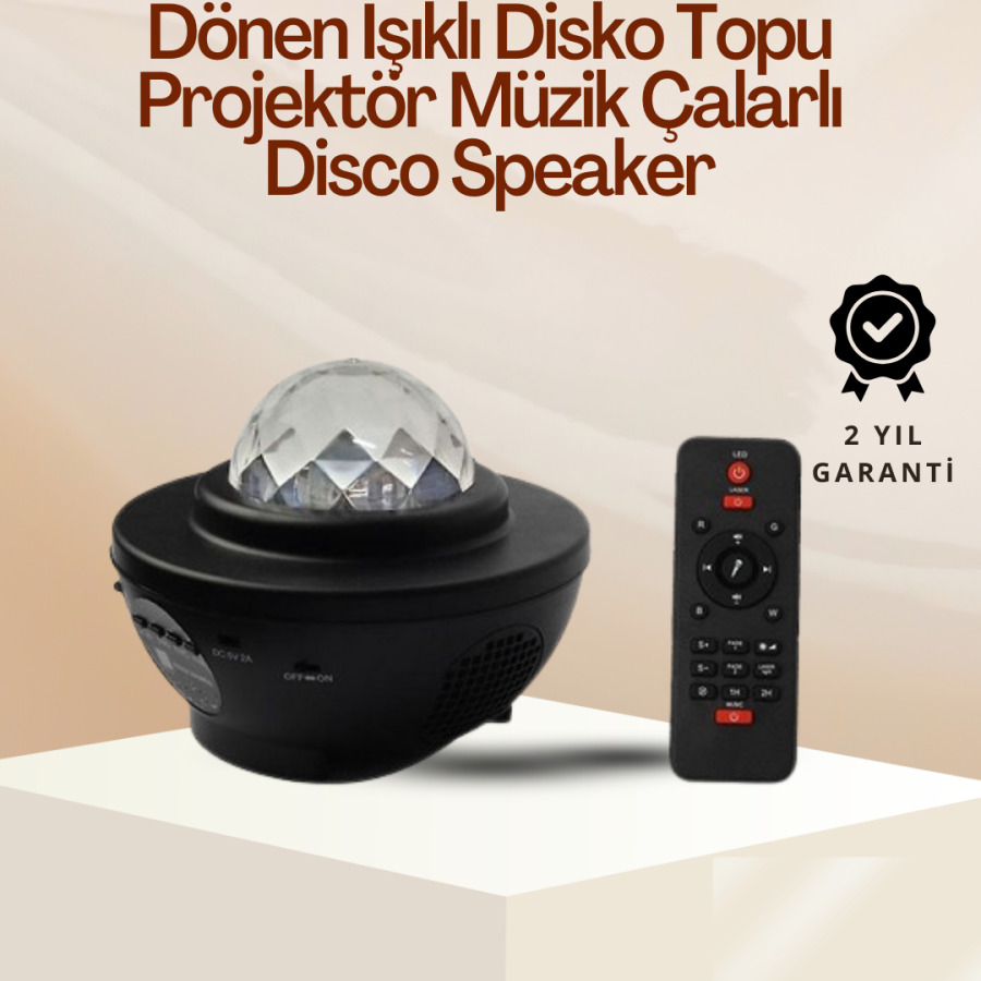 Star & Ocean Wave Projector – with Bluetooth / USB Speaker