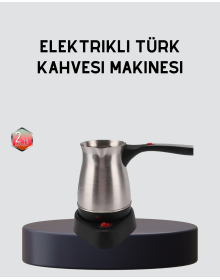 Electric Turkish Coffee Pot 800W Wireless With Rotating Base