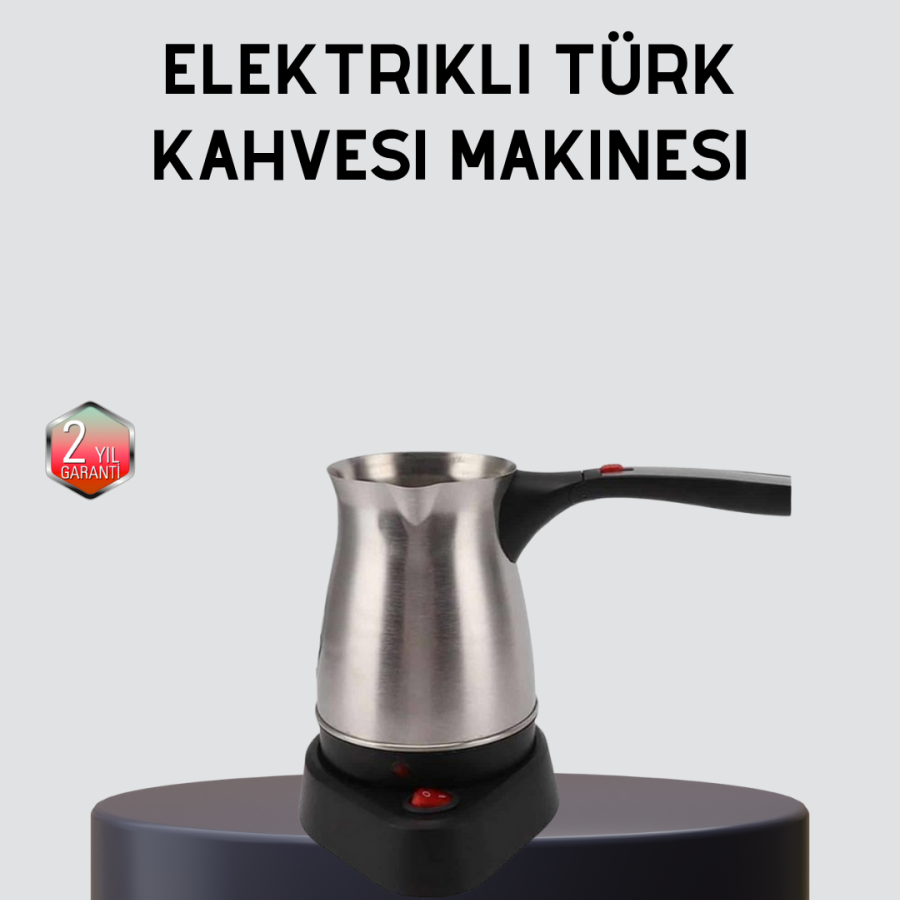 Electric Turkish Coffee Pot 800W Wireless With Rotating Base