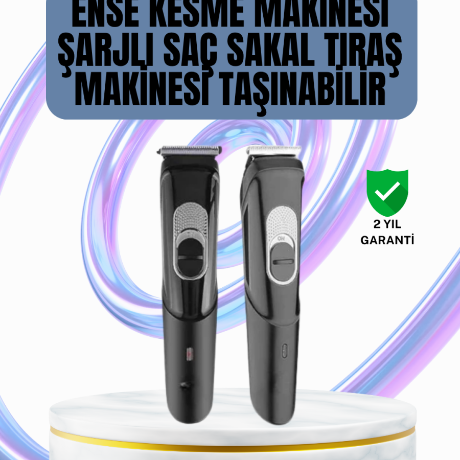 Professional Rechargeable Hair and Beard Shaver with Ergonomic Design and 3 Combs Professional Rechargeable Hair and Beard Shaver with Ergonomic Design and 3 Combs