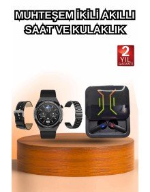 Bluetooth Headset with Digital Display and Smart Watch with Notification Alarm and Vibration